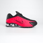 1026CS75 - NIKE SHOX R4 UNIVERSITY RED BLACK - 45