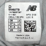 1026CS97 - NEW BALANCE 992 USA BLUE SILVER METALLIC FB - 41,5