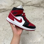 1026JD20 - JORDAN 1 MID ALTERNATE BRED TOE FB - 38