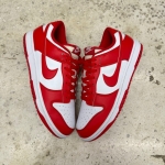 1026DU13 - DUNK LOW ST JOHNS WHITE RED - 44