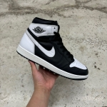 1026JD29 - JORDAN 1 HIGH OG BLACK WHITE FB - 44