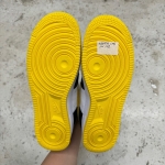 1026AF16 - AF1 LOW ID CUSTOM WHITE BLACK YELLOW LN FB - 42