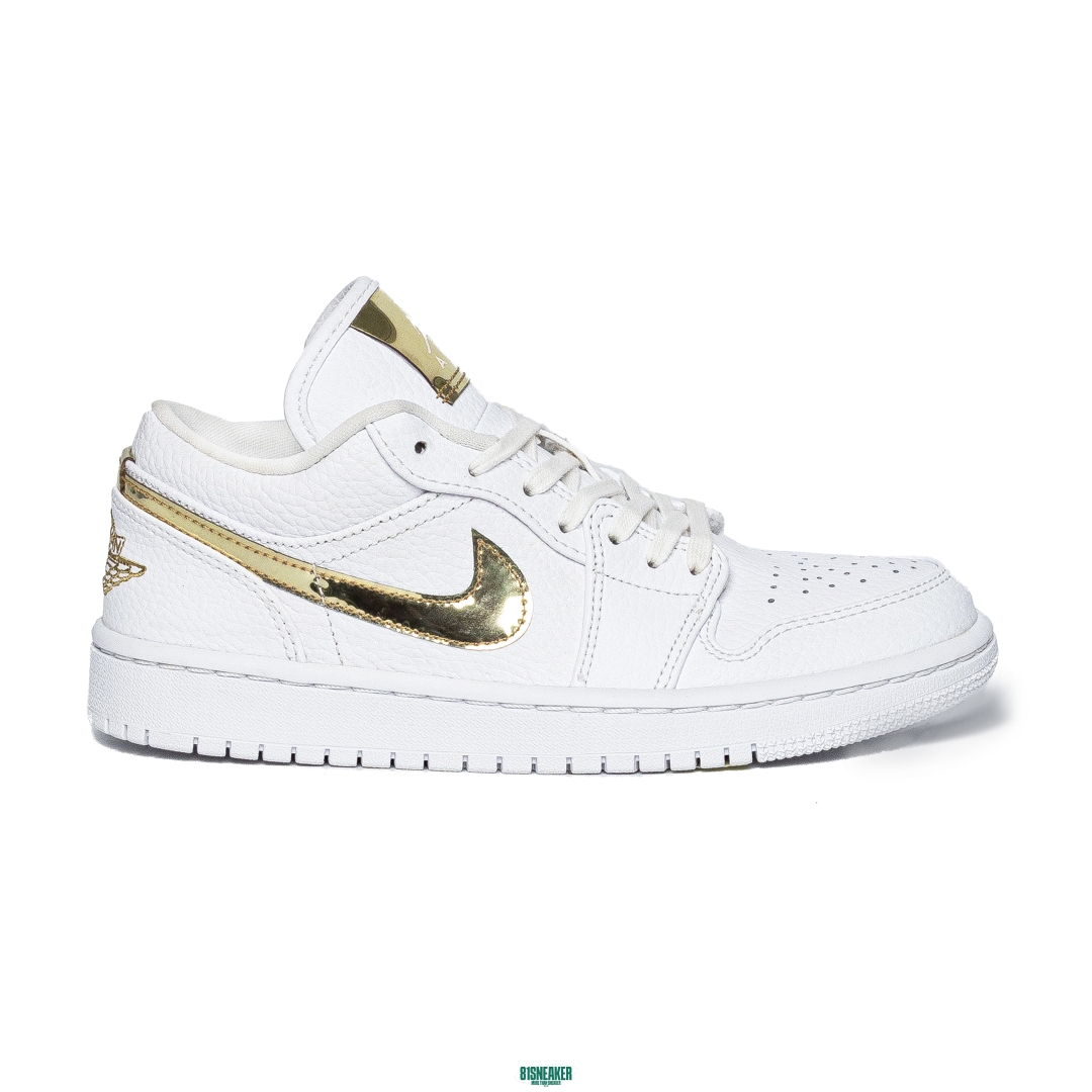 Nike Air Jordan 1 Low White Metallic Gold CZ4776-100