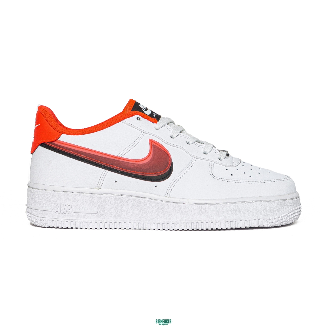 Nike Air Force 1 LV8 GS Double Swoosh Bright Crimson - CW1574-101