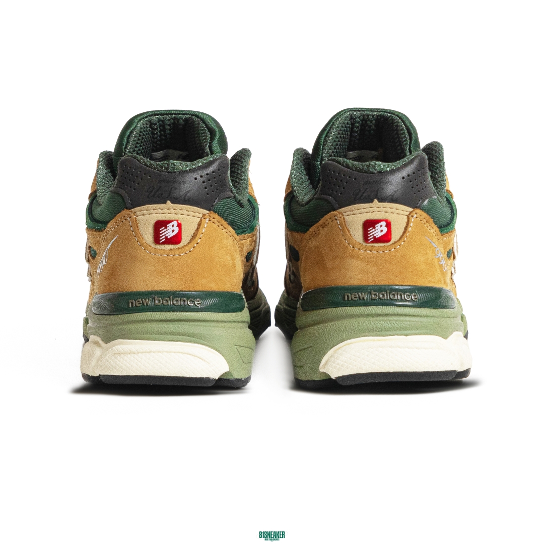 New Balance 990v3 MiUSA Teddy Santis Tan Green M990WG3