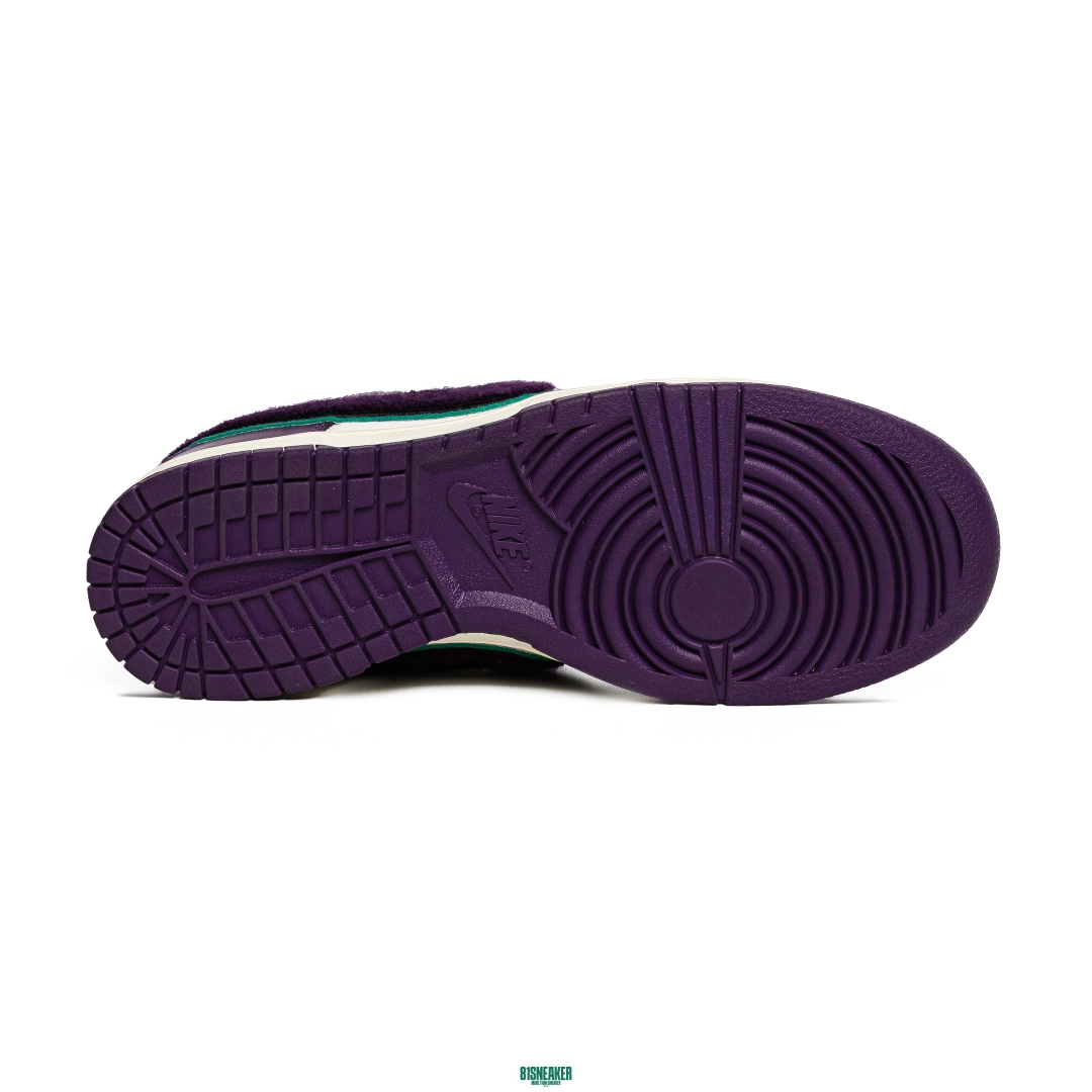 Nike Dunk Low Chenille Swoosh Sail Grand Purple DQ7683 100