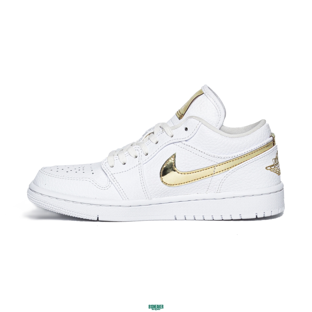 Nike Air Jordan 1 Low White Metallic Gold CZ4776-100