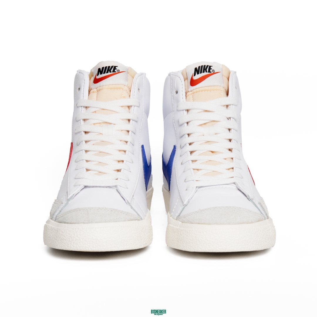 Nike Blazer Mid 77 Vintage Mismatched Swoosh Blue Red BQ6806 117