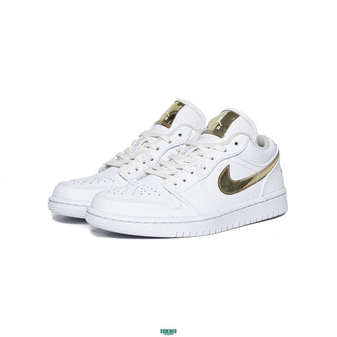 Nike Air Jordan 1 Low White Metallic Gold CZ4776-100