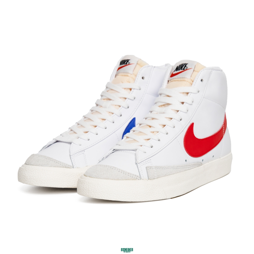 Nike Blazer Mid 77 Vintage Mismatched Swoosh Blue Red BQ6806 117