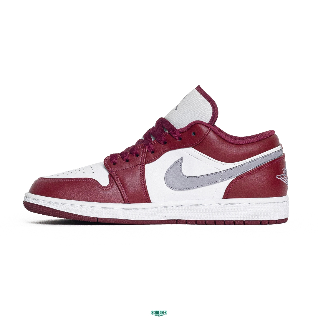 Nike Air Jordan 1 Low White Bordeaux 553558-615