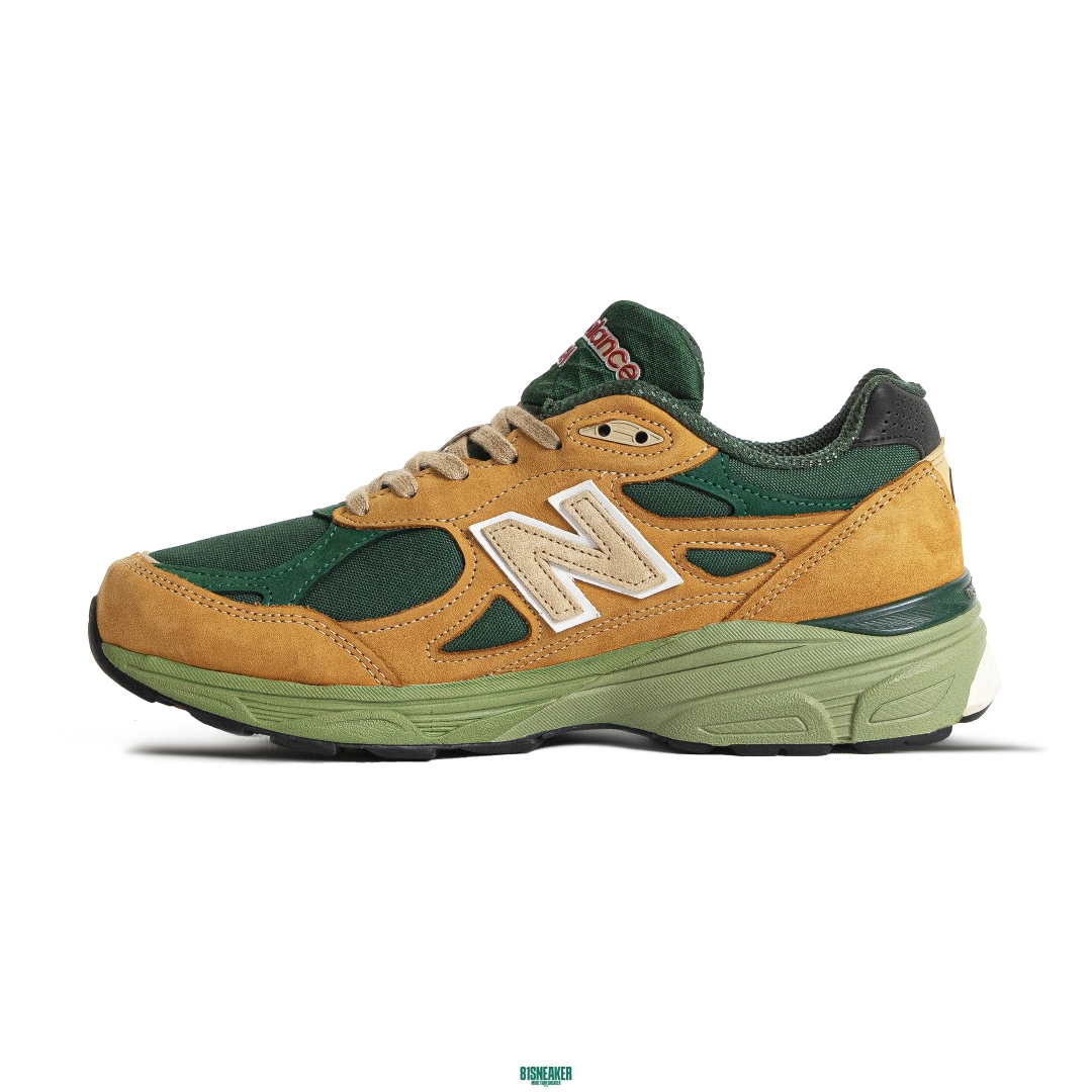 New Balance 990v3 MiUSA Teddy Santis Tan Green M990WG3