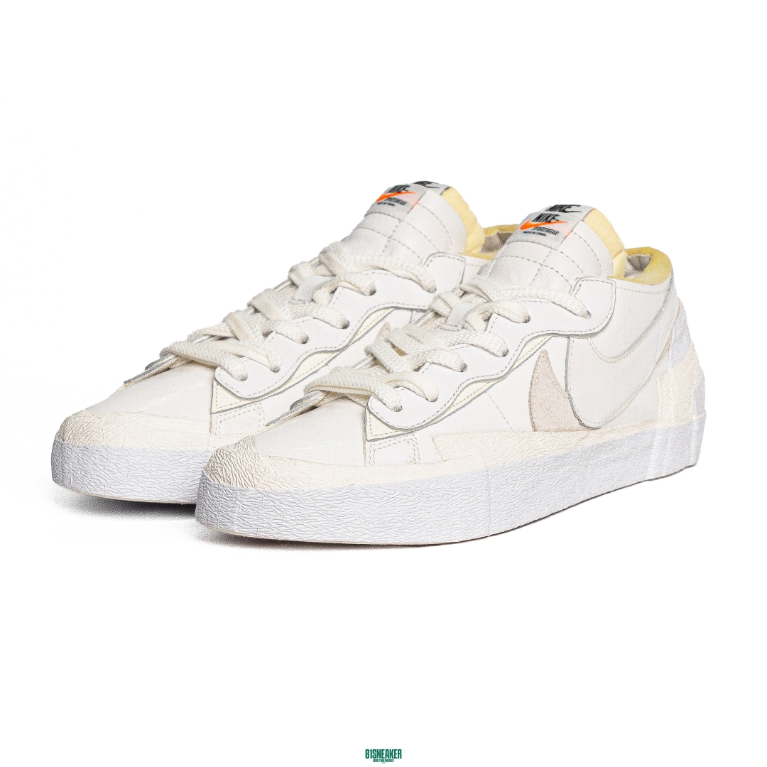Nike Blazer Low x Sacai White Patent Leather DM6443-100