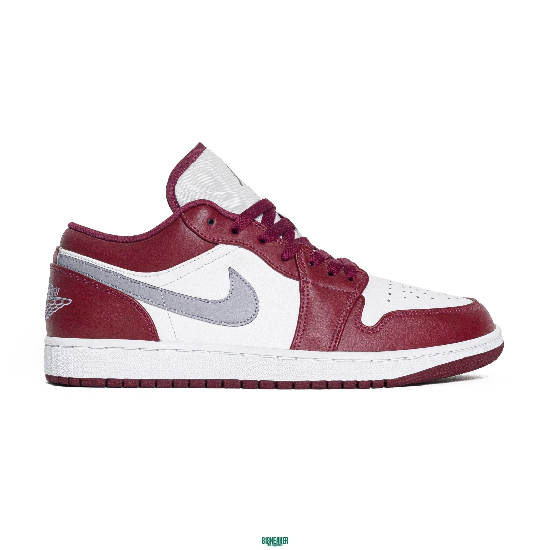 Nike Air Jordan 1 Low White Bordeaux 553558-615