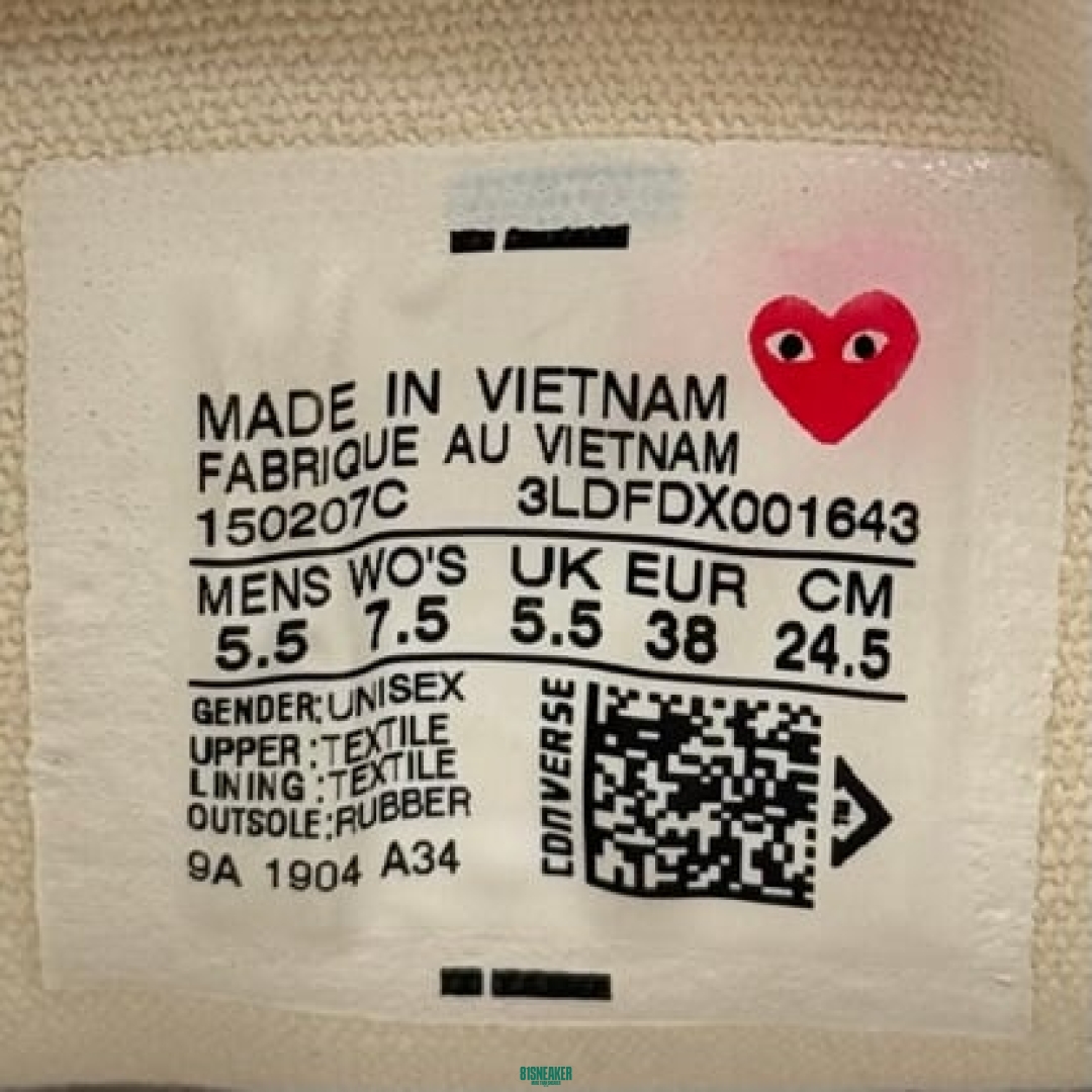 cv442 - Conver Low CDG White - 38