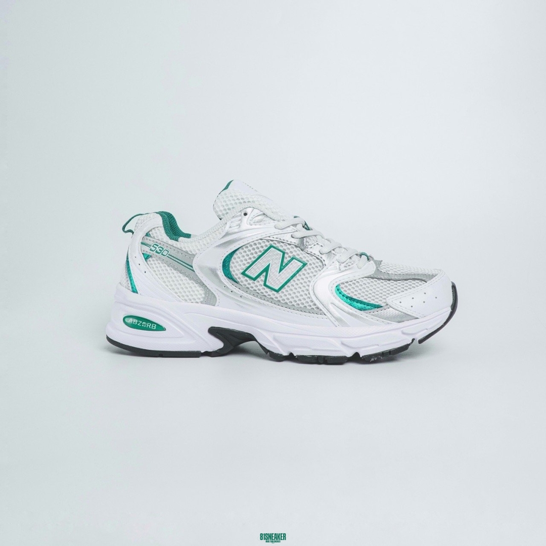NBL530 WHITE SILVER GREEN DS