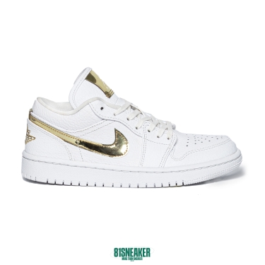 Nike Air Jordan 1 Low White Metallic Gold CZ4776-100