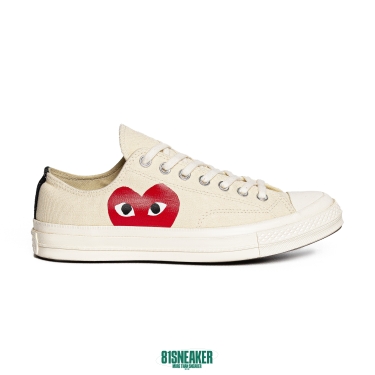 Converse CDG x Chuck 70 Ox Play Cream 150207C
