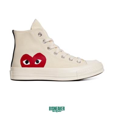  Converse CDG x Chuck Taylor 1970s High Cream P1K112-2