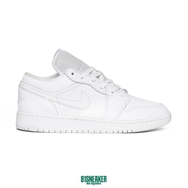 Nike Air Jordan 1 Low Alll White GS 553560 130