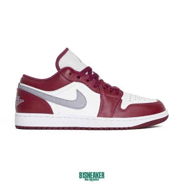 Nike Air Jordan 1 Low White Bordeaux 553558-615
