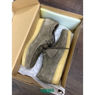 CLARKS WALLABEE DARK GREY SUADE DS FB