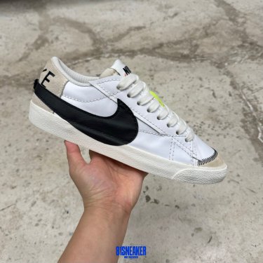 1026CS60 - NIKE BLAZER LOW JUMBO WHITE BLACK - 44
