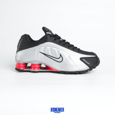 1026CS110 - NIKE SHOX R4 SILVER RED FB - 41
