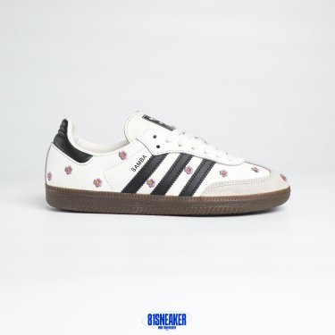 1026CS145 - ADIDAS SAMBA OG FLORAL WHITE BLACK - 38.5