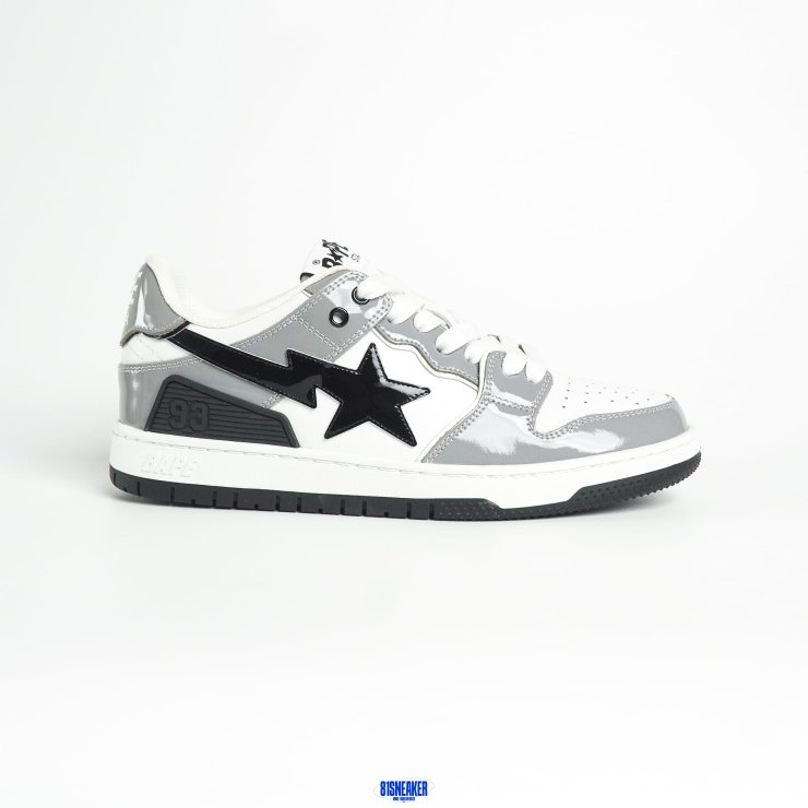 T526CS48 - BAPE SK8 STA BLACK WHITE GREY DS FB - 9