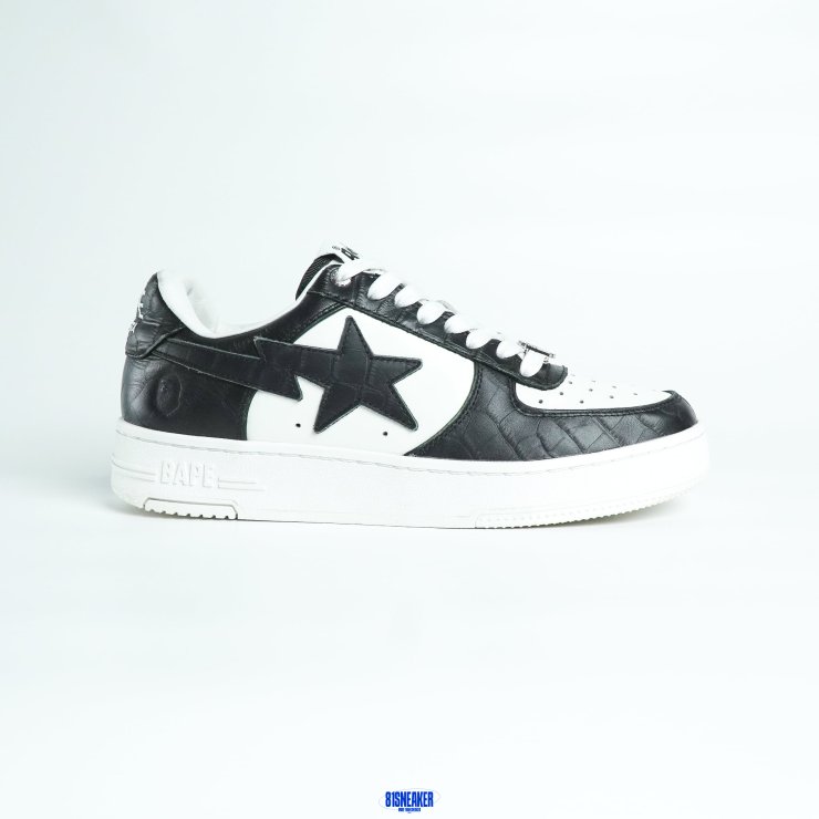 T826CS13 - BAPE STA BLACK WHITE - 8.5