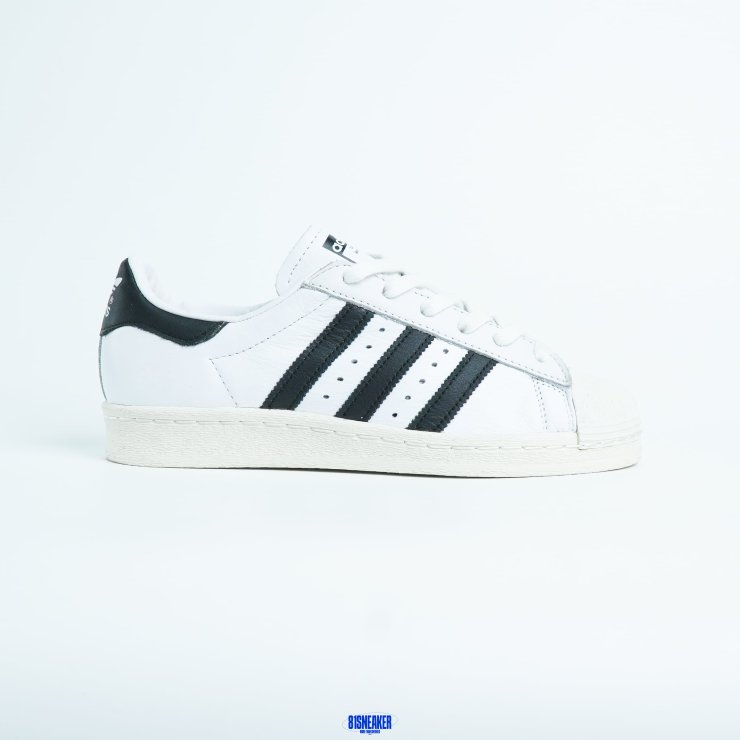 T826CS62 - ADIDAS SUPERSTAR 82 WHITE BLACK DS