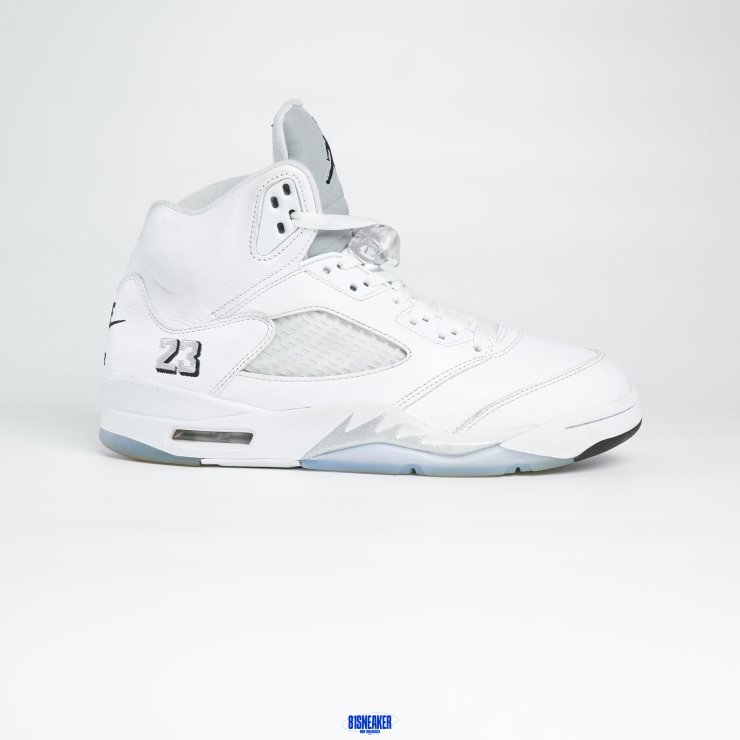 T1026JD3 - JORDAN 5 WHITE METALLIC FB - 44