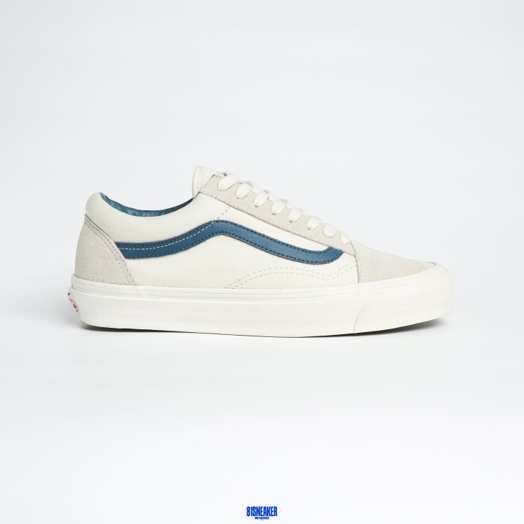1026CS117 - VANS VAULT OLD SKOOL CREAM NAVY LN - 42