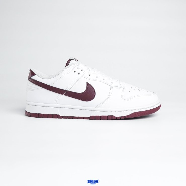 1026DU15 - NIKE DUNK LOW WHITE NIGHT MAROON FB - 42.5