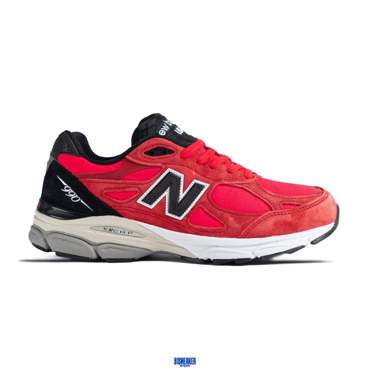 New Balance 990v3 Made In USA Red Suede - M990PL3